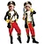 tanie Stroje dla chłopców-Strój karnawałowy Kostium Cosplay Kostium imprezowy Bal maskowy Pirat Stroje Dla dzieci Dla chłopców Bal maskowy Mardi Gras Impreza Halloween Spektakl Wystroić