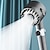 abordables Grifos de ducha-Cabezal de ducha de mensaje de 3 modos de alta presión con botón de parada boquilla de pulverización de ahorro de agua portátil accesorios de baño