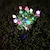 abordables Éclairages pour allées-solaire gardenia jasminoides simulation lanterne led jardin décoration pelouse lanterne extérieure étanche atmosphère lampe 1 pc