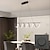 cheap Line Design-Modern LED Pendant Lighting,LED Chandelier Linear Wave Light Fixture, 30W LED Hanging Light Fixture for Dining Room Kitchen Island Breakfast Area Living Room 85-265V