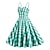 abordables Vestidos-Retro Antiguo 1950s Rockabilly Vestido de una línea Vestido swing Halter Cuadros A Cuadros A cuadros Guingán Disfraz Mujer Mascarada Casual Diario Despedida de Soltera Adulto Vestido Vestidos de