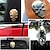 abordables Autocollants pour Voiture-Autocollants logo crâne d&#039;halloween, badge emblème 3d, autocollant de carrosserie en métal, décorations de voiture
