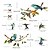 cheap Wall Stickers-1 Set Of Hummingbird Wall Decals, Peel And Stick, Bird Flower Wall Stickers Decor, Butterfly, Plant Vinyl Glass Wall Decals For Home, Removable Stickers For Bedroom, Window