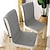 Χαμηλού Κόστους Κάλυμμα καρέκλας τραπεζαρίας-Κάλυμμα καρέκλας τραπεζαρίας μαξιλαράκι καρέκλας καθίσματος αντιολισθητικό κάλυμμα με δεσίματα παχιά ανθεκτικά και πλένονται μαξιλάρια για τραπεζαρία, γραφείο, κουζίνα