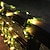 billige LED-kædelys-5m 50led Ivy blad krans ferie lampe aa batteri betjene kobbertråd ledet fe strenge lys til jul bryllupsfest kunstindretning (kommer uden batteri)