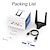 abordables Routeurs sans fil-Adaptateur wifi ac1300 usb3.0 pour ordinateur portable de bureau, carte réseau usb double bande pour pc, dongle wifi usb haute vitesse avec station d&#039;accueil magnétique, amplificateur de signal wifi