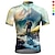 cheap Men&#039;s Jerseys-21Grams Men&#039;s Cycling Jersey Short Sleeve Bike Top with 3 Rear Pockets Mountain Bike MTB Road Bike Cycling Breathable Quick Dry Moisture Wicking Reflective Strips Yellow Blue Dark Green Graphic Sports