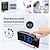 cheap Radios and Clocks-Projection Clocks FM Radio Curved-Screen Digital Alarm Clock LED Display with Dimmer Dual Alarm with USB Charging Port 12/24 Hours Backup Battery for Clock Setting