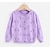 cheap Sweaters &amp; Cardigans-Kids Girls&#039; Cardigan Cherry School Long Sleeve Button Fashion Cotton 7-13 Years Spring Yellow Pink Purple