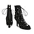 olcso Tánccsizmák-Női Tánccipők Professzionális Csillogó cipő Stílusos Szexi Csillogó csillogás Lábujj nélküli Cipzár Fűzős Felnőttek Fekete