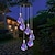 olcso LED szalagfények-színes fények napelemes szélcsengő a szabadban függesztett napelemes lámpák szélcsengő nőknek nagymama anya születésnapi szélcsengő karácsonyi dekoráció kültéri kerti erkélyre hálószoba udvar