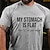 cheap Men&#039;s Graphic T Shirt-My Stomach Is Flat The Just Silent Funny Mens 3D Shirt For Birthday | White Summer Cotton | Tee Graphic Casual Style Classic Letter Prints Crew Neck Clothing Apparel Outdoor Street Short Sleeve