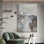 お買い得  抽象画-手作りの手描きの油絵ストームウォールアートダークグリーンゴールドホイルモダンなミニマリストの家の装飾の装飾ロールキャンバスフレームなしストレッチなし