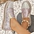 cheap Women&#039;s Slip-Ons &amp; Loafers-Women&#039;s Sneakers Slip-Ons Canvas Shoes Plus Size Platform Sneakers Platform Loafers Outdoor Daily Solid Color Color Block Summer Crystal Sparkling Glitter Sequin Flat Heel Round Toe Casual Preppy