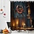 economico Tende da doccia di Halloween-Tenda da doccia horror di Halloween con ganci arredo bagno set di tende da doccia in tessuto impermeabile con confezione da 12 ganci in plastica scheletro zucca strega