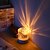 Χαμηλού Κόστους Επιτραπέζια Φωτιστικά-πολύχρωμο νυχτερινό φως με κυματισμό νερού λάμπα περιστρεφόμενης ατμόσφαιρας κρυστάλλινο φωτιστικό κομοδίνου εξοικονόμησης ενέργειας