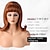 Χαμηλού Κόστους Περούκες μεταμφιέσεων-ρετρό καφέ περούκα 50s 60s 70s περούκα με κτυπήματα για γυναίκες συνθετικά μαλλιά για αποκριάτικο κοστούμι πάρτι
