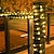 billige LED-kædelys-5m 50led Ivy blad krans ferie lampe aa batteri betjene kobbertråd ledet fe strenge lys til jul bryllupsfest kunstindretning (kommer uden batteri)