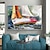 cheap Landscape Paintings-Handmade Oil Painting Canvas Wall Art Decoration Abstract Sailing Landscape for Home Decor Rolled Frameless Unstretched Painting