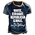 cheap Men&#039;s 3D Tee-Republican And Male T shirt Tee Graphic Letter Crew Neck Clothing Apparel 3D Print Outdoor Daily Short Sleeve Print Fashion Designer Vintage Dark Blue