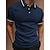 cheap Classic Polo-Men&#039;s Button Up Polos Polo Shirt Casual Holiday Lapel Short Sleeve Fashion Basic Plain Classic Summer Regular Fit Light Sky Blue Black Army Green Dark Navy Brown Grey Button Up Polos