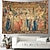 cheap Vintage Tapestries-Medieval Mille Fleurs Hanging Tapestry Wall Art Large Tapestry Mural Decor Photograph Backdrop Blanket Curtain Home Bedroom Living Room Decoration