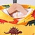 Недорогие 3д наборы мальчика-Мальчики 3D Графика Животное Динозавр Худи и брюки Комплект худи Набор одежды Длинный рукав 3D печать Лето Осень Активный Мода Круто Полиэстер Дети 3-12 лет на открытом воздухе Для улицы Отпуск