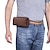 billige universal telefontaske-taljetaske i ægte læder tyk okselæder taljetasker funktionel læder skuldertaske mini rejse brysttaske telefonpakke