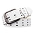 cheap Men&#039;s Belt-Men&#039;s Sashes Belt Men&#039;s belt Waist Belt Black White PU Leather Alloy Modern Contemporary Solid / Plain Color Daily Wear Vacation Casual Daily