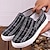 cheap Women&#039;s Slip-Ons &amp; Loafers-Women&#039;s Slip-Ons Canvas Shoes Comfort Shoes Outdoor Daily Plaid Summer Flat Heel Round Toe Elegant Casual Comfort Walking Canvas Loafer Black White