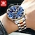 cheap Quartz Watches-OLEVS 2870 Luxury Mens Watches Quartz Sports Waterproof Top Brand Watch Date Chronograph Quartz Men Wristwatch