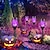 levne Halloween venku-4ks Cestovní světla a lucerny Solární pohon Voděodolné Teplá bílá Modrá Fialová 1.2 V 4 LED korálky