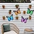 Недорогие металлический декор стен-1 шт. металлический декор для стен в виде бабочки для декора сада, декор для патио, украшение для комнаты, украшение для вечеринки, настенный художественный декор, декор для патио, наружный садовый