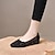 cheap Women&#039;s Flats-Women&#039;s Flats Clear Shoes Comfort Shoes Daily Solid Color Cut-out Summer Sparkling Glitter Zipper Flower Low Heel Round Toe Elegant Casual Minimalism Walking Faux Suede PU Loafer Black Beige