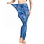 cheap Multipack-Multi Packs 3pcs Women&#039;s Blue Slim Pants Trousers Leggings Pocket Print Butterfly Street Causal Polyester Summer