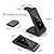 cheap Wireless Chargers-FDGAO 3 in 1 Wireless Charger for Samsung Galaxy Watch Galaxy Buds Phone Foldable Fast Charging Dock Station for Samsung Watch Active 5 4 3 2 1 GS4 GS3