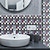 abordables Autocollants muraux-10 pièces mosaïque carrelage autocollant étanche salle de bain décoration murale auto-adhésif cuisine résistant à l&#039;huile mur autocollant stickers muraux 10*10 cm