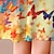 Недорогие 3d платья для девочек-Девушки &#039; 3D Графика Бабочка Платье С короткими рукавами 3D печать Лето Весна Для занятий спортом Повседневные Праздники Симпатичные Стиль На каждый день Милая Дети 3-12 лет