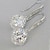 cheap Earrings-Women&#039;s Zircon Earrings Fine Jewelry Classic Precious Stylish Simple Earrings Jewelry White For Wedding Party 1 Pair