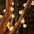 abordables Guirlandes Lumineuses LED-guirlandes solaires led lumières extérieures 6.5m 30 leds ensemble support de montage blanc chaud fête de mariage vacances patio jardin 3v