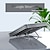 abordables Soportes y almohadillas de enfriamiento-LP-01 Soporte para laptop Aleación de aluminio Portátil Plegable Ángulo ajustable Altura ajustable Ventilador