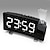 cheap Radios and Clocks-Projection Clocks FM Radio Curved-Screen Digital Alarm Clock LED Display with Dimmer Dual Alarm with USB Charging Port 12/24 Hours Backup Battery for Clock Setting