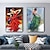 economico Ritratti-dipinto a mano famoso ballerino di flamenco dipinto su tela dipinto wall art poster per arredamento camera da letto soggiorno (senza cornice)
