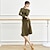 Χαμηλού Κόστους Εξάσκηση χορού-Λάτιν Χοροί Μπαλέτο Φόρεμα Καθαρό Χρώμα Γυναικεία Εκπαίδευση Καθημερινά Ρούχα Μακρυμάνικο Μοντάλ