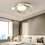 cheap Dimmable Ceiling Lights-LED Ceiling Light Round Design Ceiling Lamp Modern Artistic Metal AluminumStyle Stepless Dimming Bedroom Painted Finish Lights 110-240V ONLY DIMMABLE WITH REMOTE CONTROL