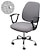 cheap Slipcovers-Waterproof Computer Office Chair Cover Stretch Rotating Gaming Seat Slipcover Elastic  Polar Fleece Black Solid Color Soft Durable Washable