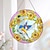 cheap Sculptures-Stained Glass Window Hanging 10 in Hummingbirds Suncatcher for Window Handcrafted Glass Panel Window Decor Gift for Mom Grandma