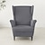 cheap Wingback Chair Cover-Stretch Wing Chair Cover Set with Ottoman Cover, Spandex Stretch Wing Back Chair Cover Removable Machine Washable Armchair Chair Cover for Strandmon Chair
