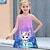 olcso lány 3D-s ruhák-Girls &#039; 3D Grafika Cica Pillangó Ruha Ujjatlan 3D nyomtatás Nyár Tavasz Sport &amp; Szabadtéri Napi Szabadság aranyos stílus Alkalmi Édes Gyerekek 3-12 év hétköznapi ruha A vonalú ruha Ujjatlan ruha Térd