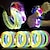 olcso Dekoratív fények-világító pálcikák karkötő ragyog a sötétben karkötő 6 szín elérhető led karkötő villogó világító karkötő szett neon party kellékek világító koncerthez rave koncert születésnapi karneváli buli ajándékok